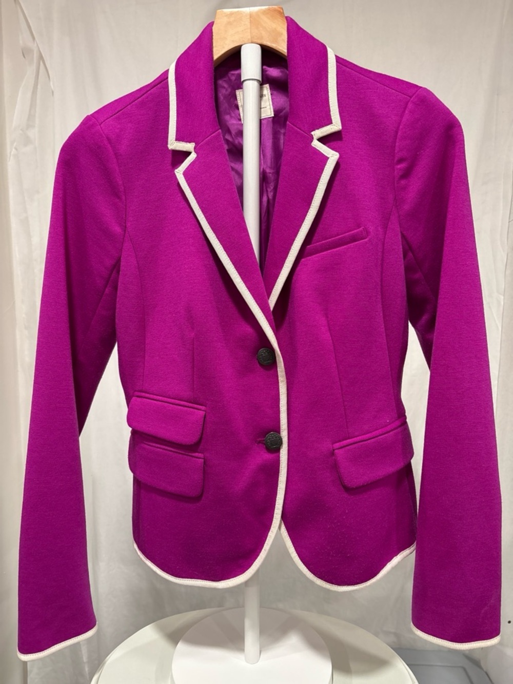 GAP Magenta Blazer with White Trim